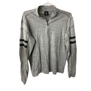 Kuhl 1/4‎ Zip Gay Stripe Pullover Mens Large Merino Long Sleeve Shirt **Read